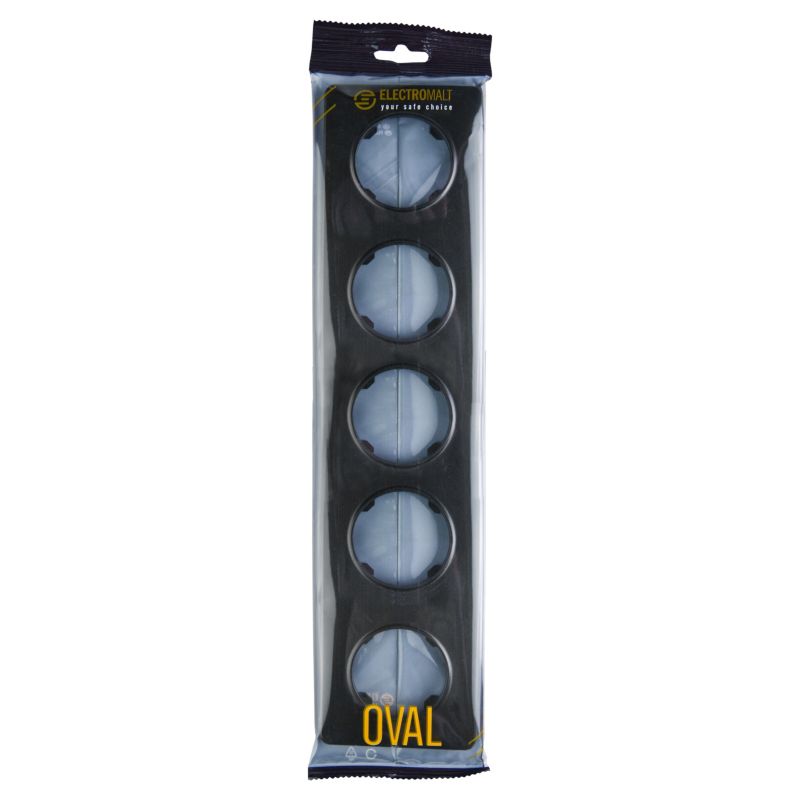 DPM Solid Oval sort femplads ramme