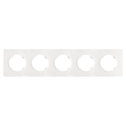 DPM Solid Oval femplads glasramme hvid