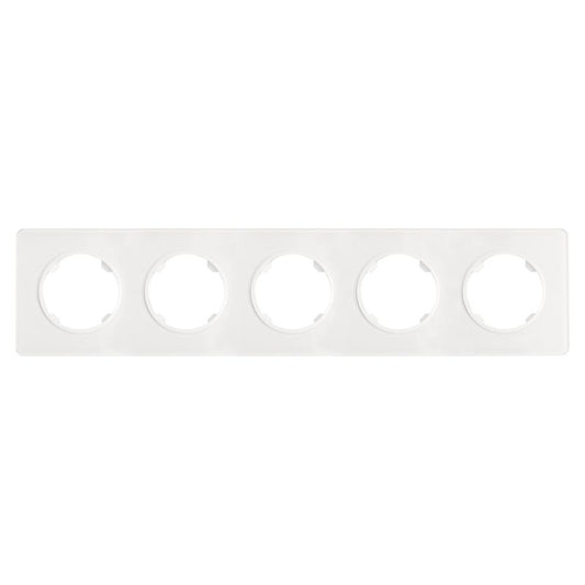 DPM Solid Oval femplads glasramme hvid