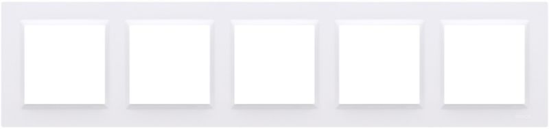 Femfolds universalramme Kontakt-Simon S10 i hvid