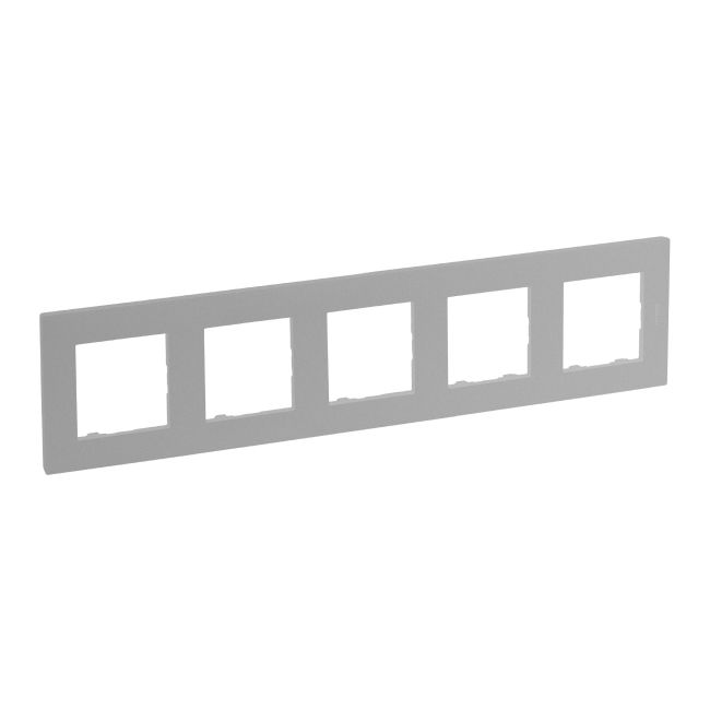 Femplads ramme Legrand Niloe Step aluminium