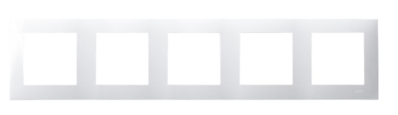Femfolds indbygningsramme Ospel Szafir hvid