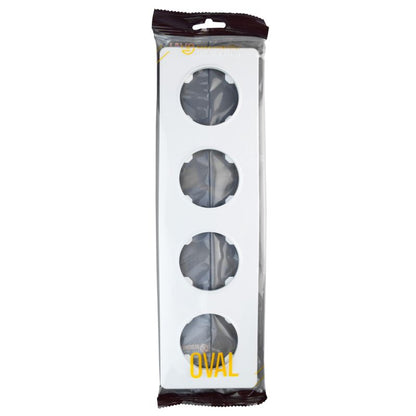 DPM Solid Oval firedobbelt ramme i hvid