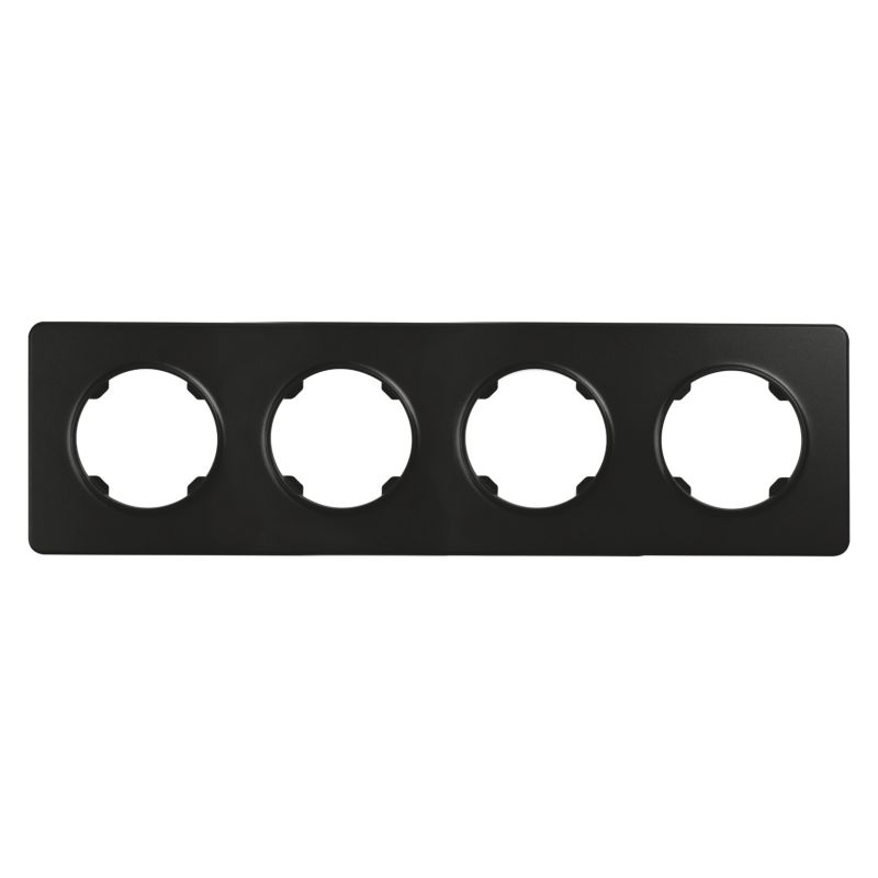 DPM Solid Oval firedobbelt ramme i mat-sort