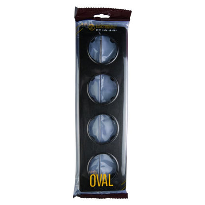 DPM Solid Oval firedobbelt ramme i mat-sort