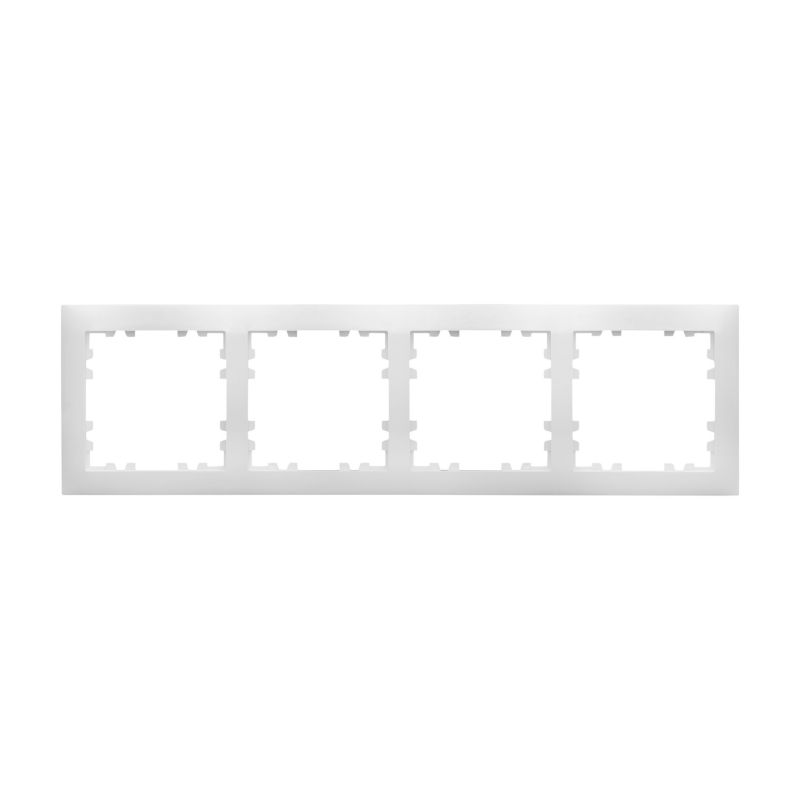 Polmark Verona fire‑rammes indbygningsramme i hvid