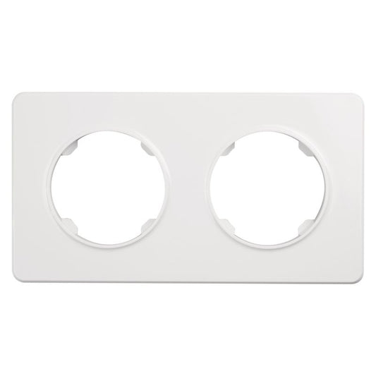 Dobbelt ramme DPM Solid Oval hvid