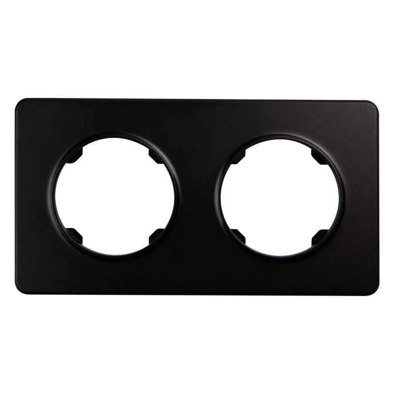 Dobbelt ramme DPM Solid Oval sort