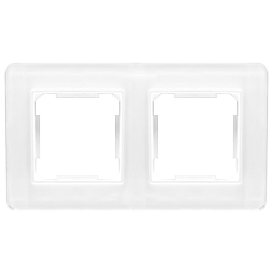 Dobbelt ramme DPM Solid QUAD glas hvid