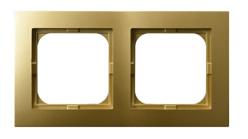 Dobbelt ramme Ospel As i guld