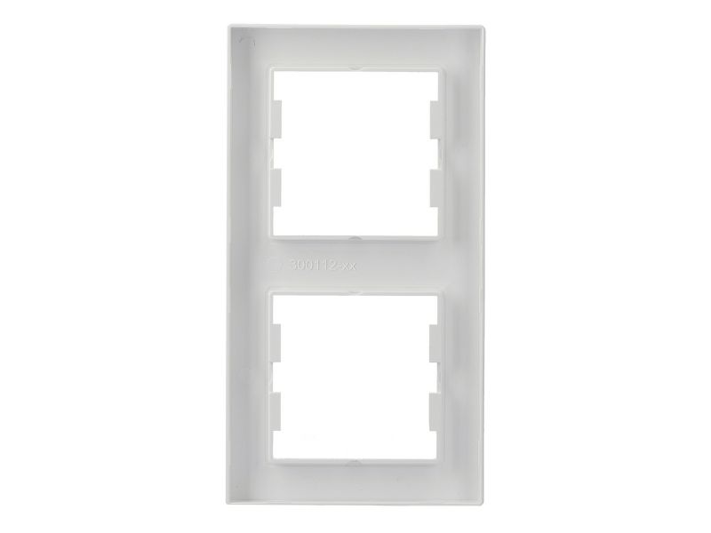 Dobbeltramme Schneider Electric Asfora lodret hvid