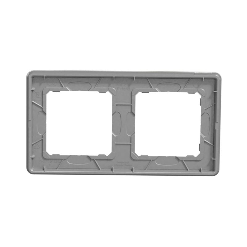 Dobbelt ramme Schneider Electric Sedna Design&Elements hvid glas