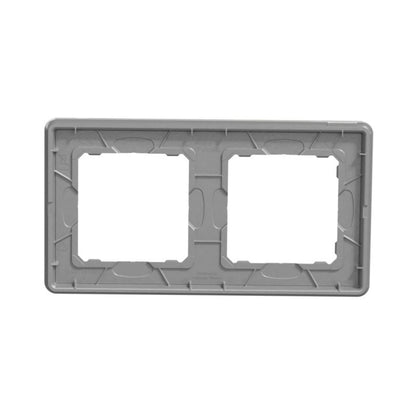 Dobbelt ramme Schneider Electric Sedna Design&Elements hvid glas