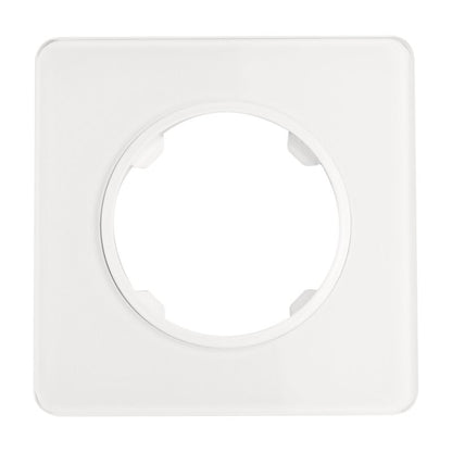 DPM Solid Oval enkelt ramme i hvidt glas