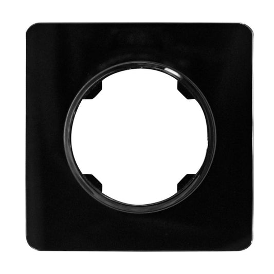 DPM Solid Oval enkelt ramme i sort glas