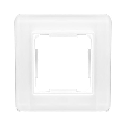 DPM Solid QUAD enkelt ramme i hvidt glas