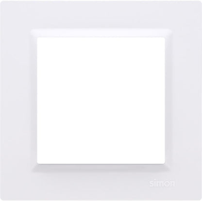 Kontakt-Simon S10 universel enkelt indbygningsramme i hvid