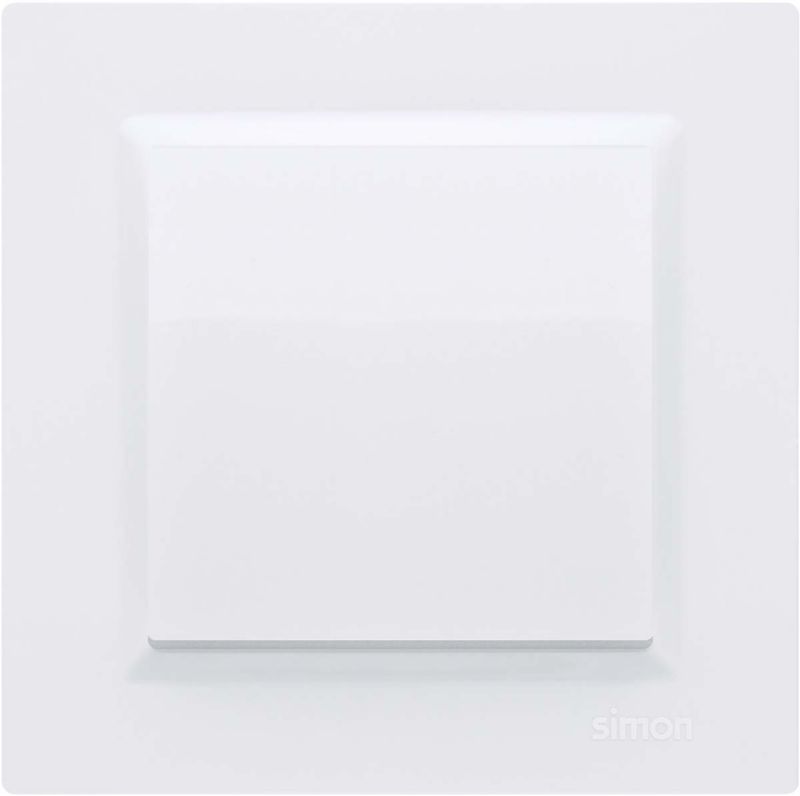 Kontakt-Simon S10 universel enkelt indbygningsramme i hvid