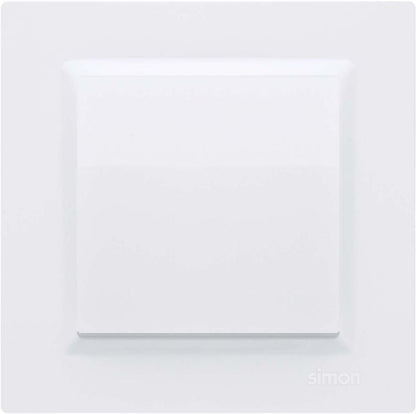 Kontakt-Simon S10 universel enkelt indbygningsramme i hvid