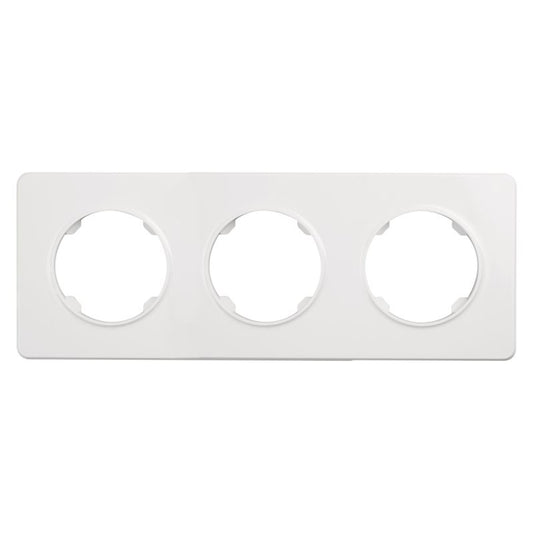 DPM Solid Oval tredobbelt ramme i hvid