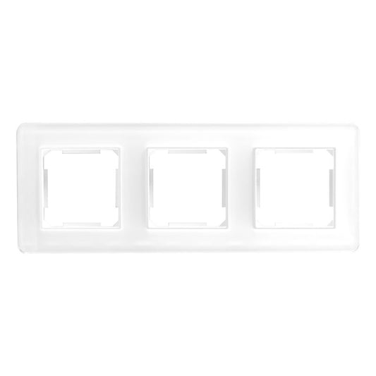 DPM Solid QUAD tredobbelt ramme i hvidt glas