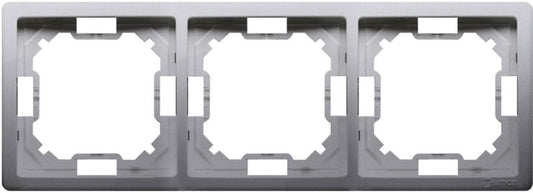 Triple ramme Kontakt-Simon Basic inox