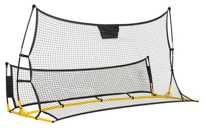 Fodboldrebounder Neo-Sport 210x120x35 cm Sort Stål