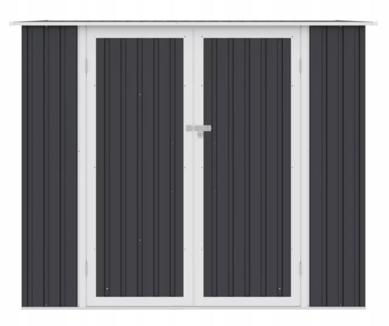 Redskabsrum KENT 7x5 222x149 cm Grå Metal