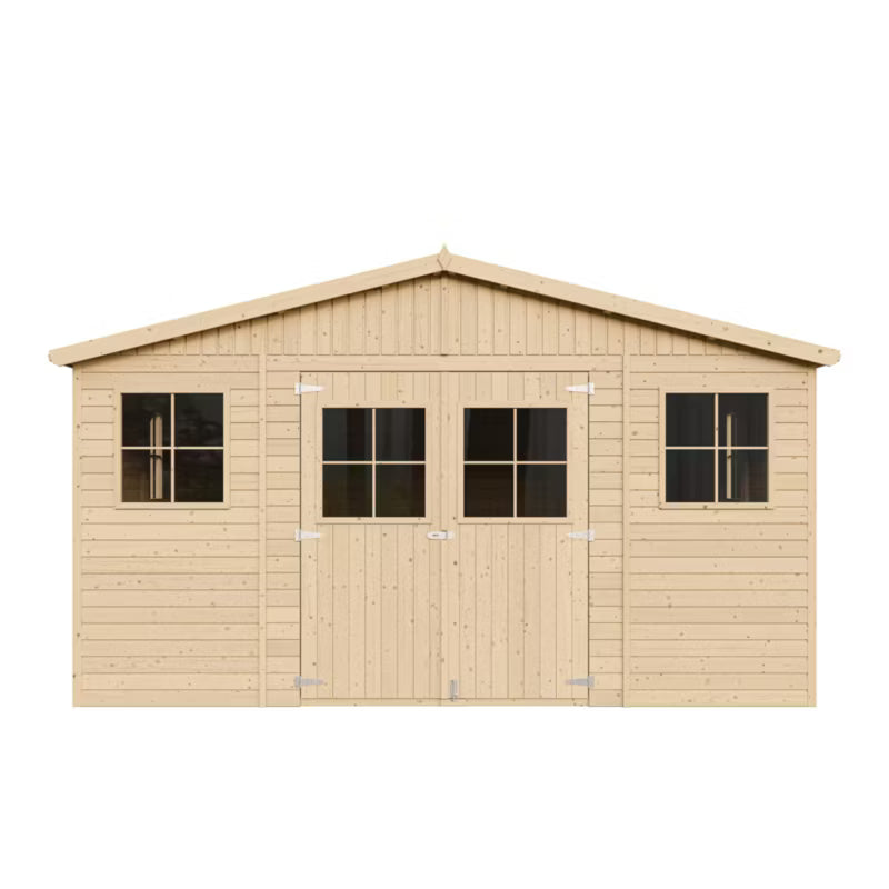 Redskabsrum M333 20 m² Natur Træ