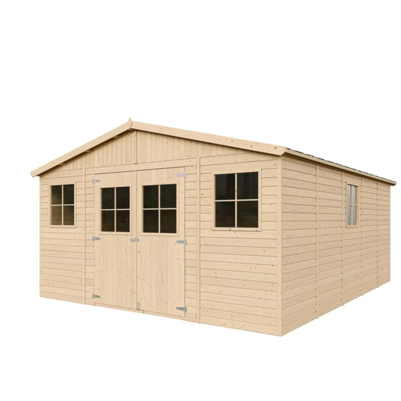 Redskabsrum M333 20 m² Natur Træ
