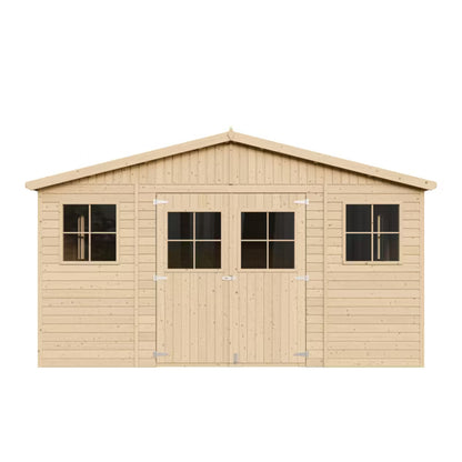 Redskabsrum M333 20 m² Natur Træ
