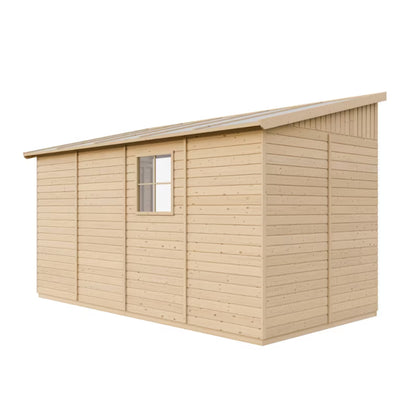 Redskabsrum M340 216x416 cm Natur Træ 8 m²