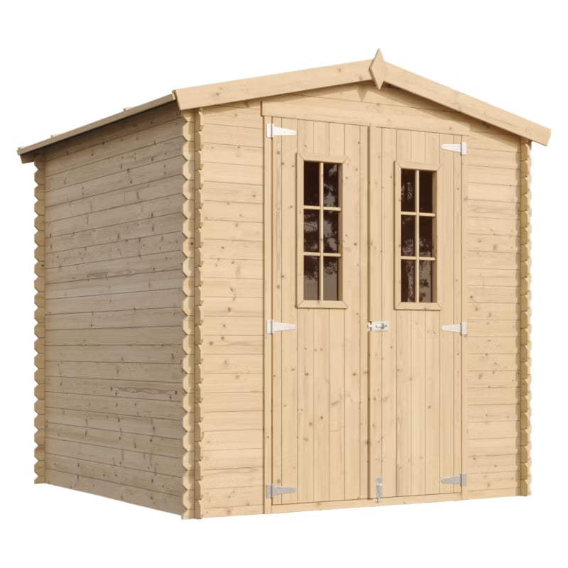 Redskabsrum M343C 200x200 cm Natur Træ 3,53 m²
