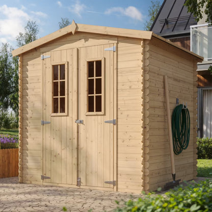 Redskabsrum M343C 200x200 cm Natur Træ 3,53 m²