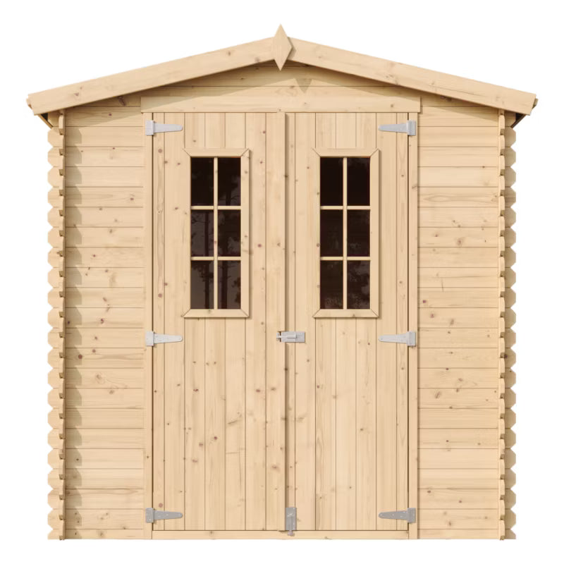 Redskabsrum M343C 200x200 cm Natur Træ 3,53 m²