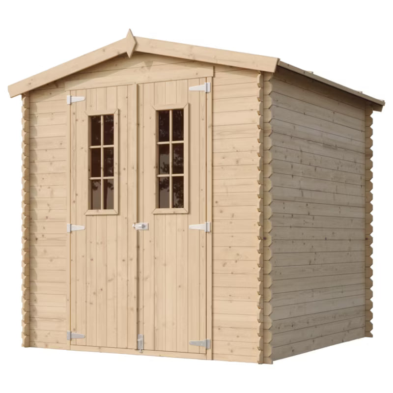 Redskabsrum M343C 200x200 cm Natur Træ 3,53 m²
