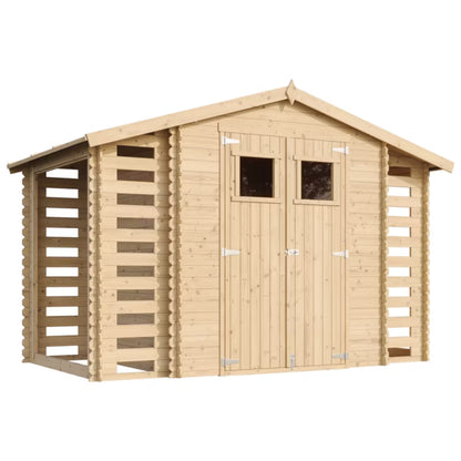 Redskabsrum M391 328x206 cm Natur Træ 5,47 m²