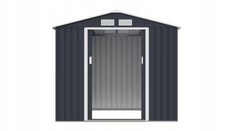 Redskabsskur 214x129x195 cm Galvaniseret Stål