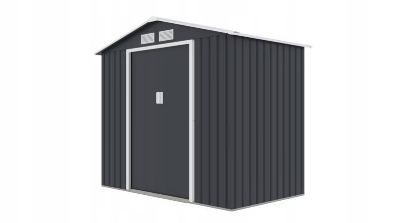 Redskabsskur 214x129x195 cm Galvaniseret Stål