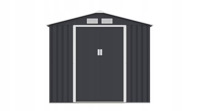 Redskabsskur 214x129x195 cm Galvaniseret Stål