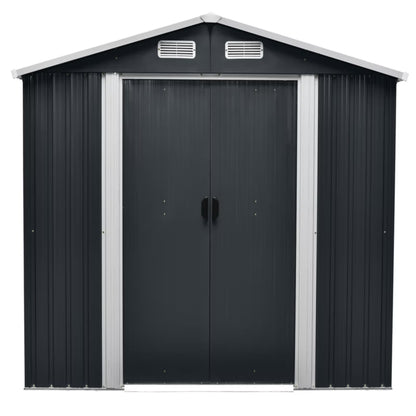 Redskabsskur 236x195x210 cm Antracit Metal