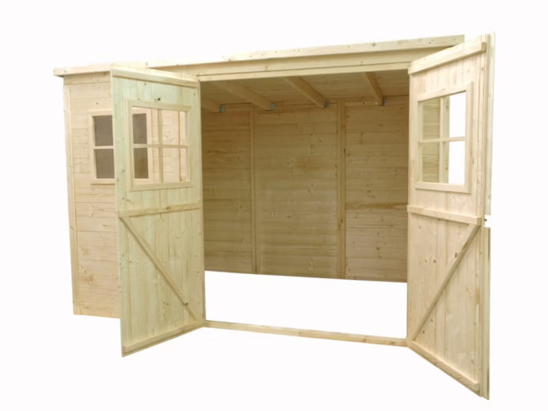 Redskabsskur 270x180 cm DOM421 Gran Natur 4,86 m²