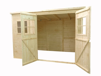 Redskabsskur 270x180 cm DOM421 Gran Natur 4,86 m²