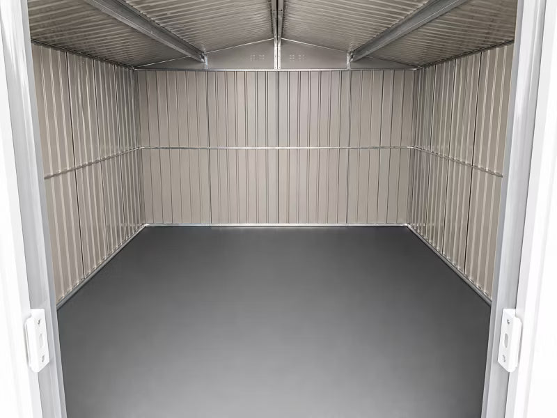 Redskabsskur 340x319x200 cm Metal med Skydedøre