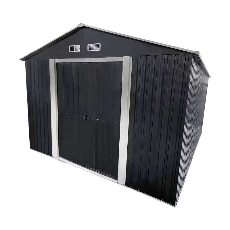 Redskabsskur 367x301x214 cm Antracit Stål