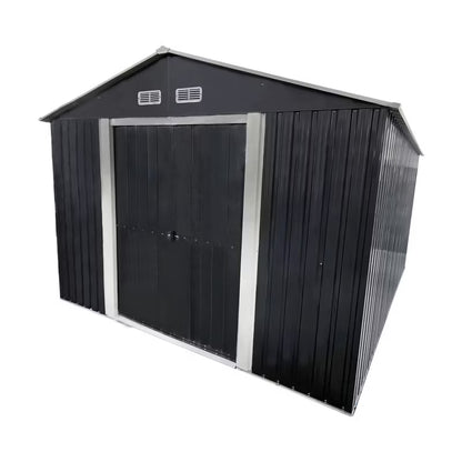 Redskabsskur 367x301x214 cm Antracit Stål
