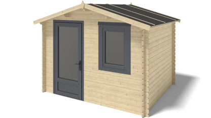 Redskabsskur 3x2,5 m 28 mm Træ DOM755