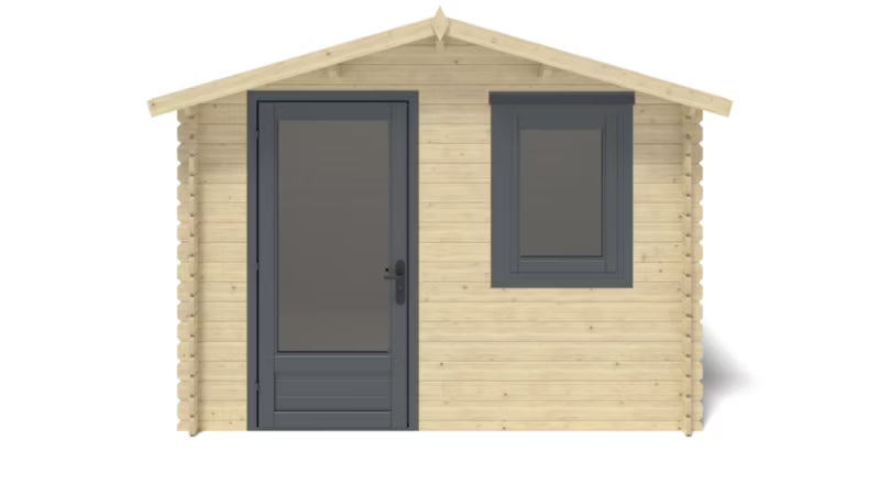 Redskabsskur 3x2,5 m 28 mm Træ DOM755