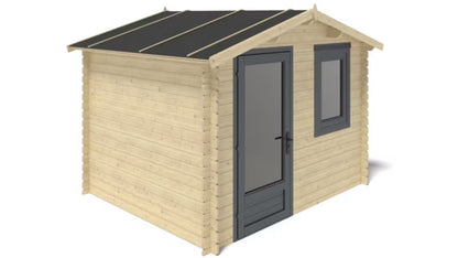 Redskabsskur 3x2,5 m 28 mm Træ DOM755