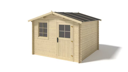 Redskabsskur 3x2 m 28 mm Træ Natur DOM472